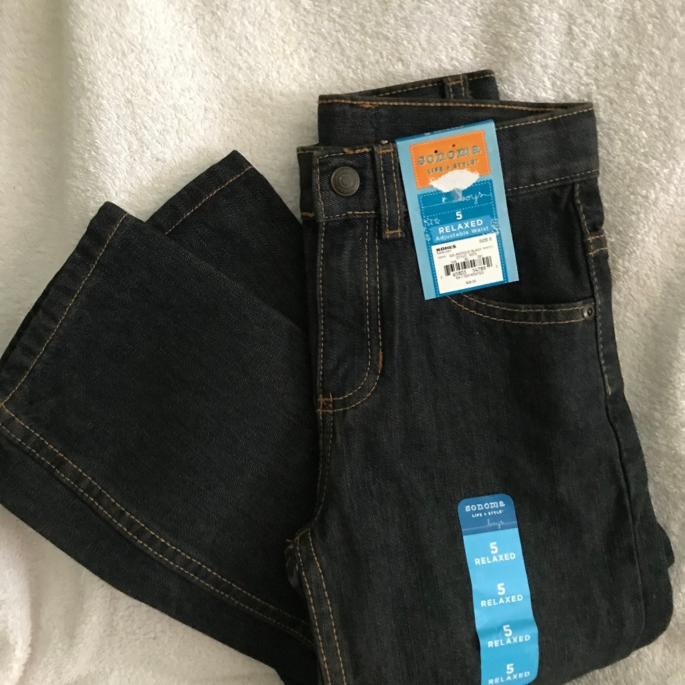 NWT Sonoma Life Style Boys Jeans adjustable waist